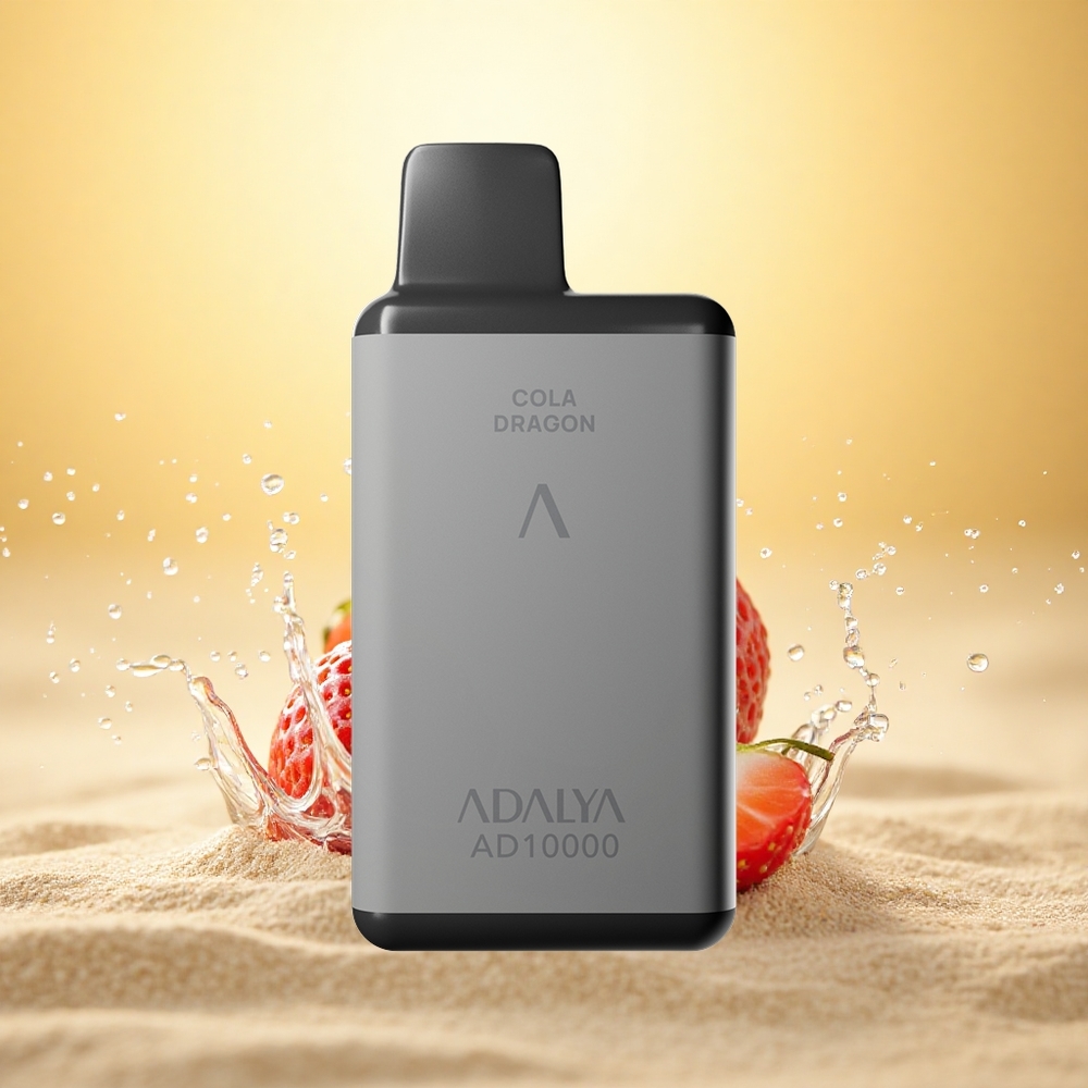 Adalya AD 10000 Puffs Aardbei Vonk met USB-C en Aluminium