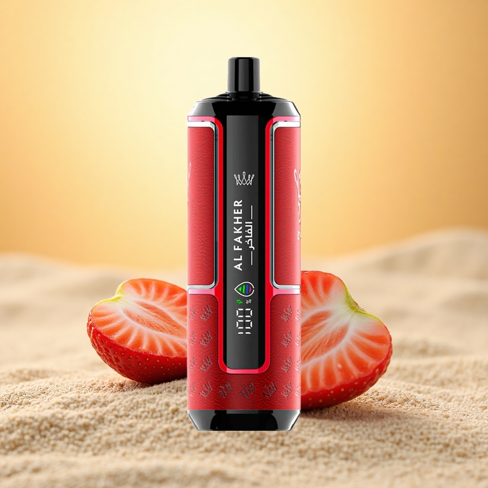 Al Fakher Crown Bar 15K Hypermax Aardbei Punch 22ml 600mAh Type-C