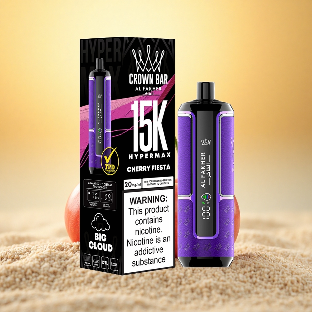 Al Fakher Crown Bar 15K Hypermax Kersfeest Compact 22ml Type-C