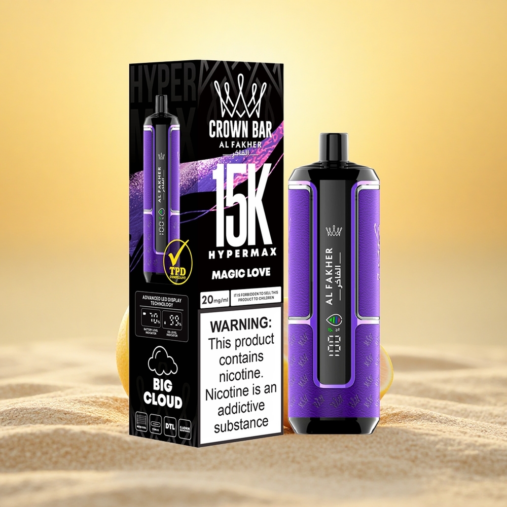 Al Fakher Crown Bar 15K Hypermax Magische Lucht 22ml Type-C 600mAh
