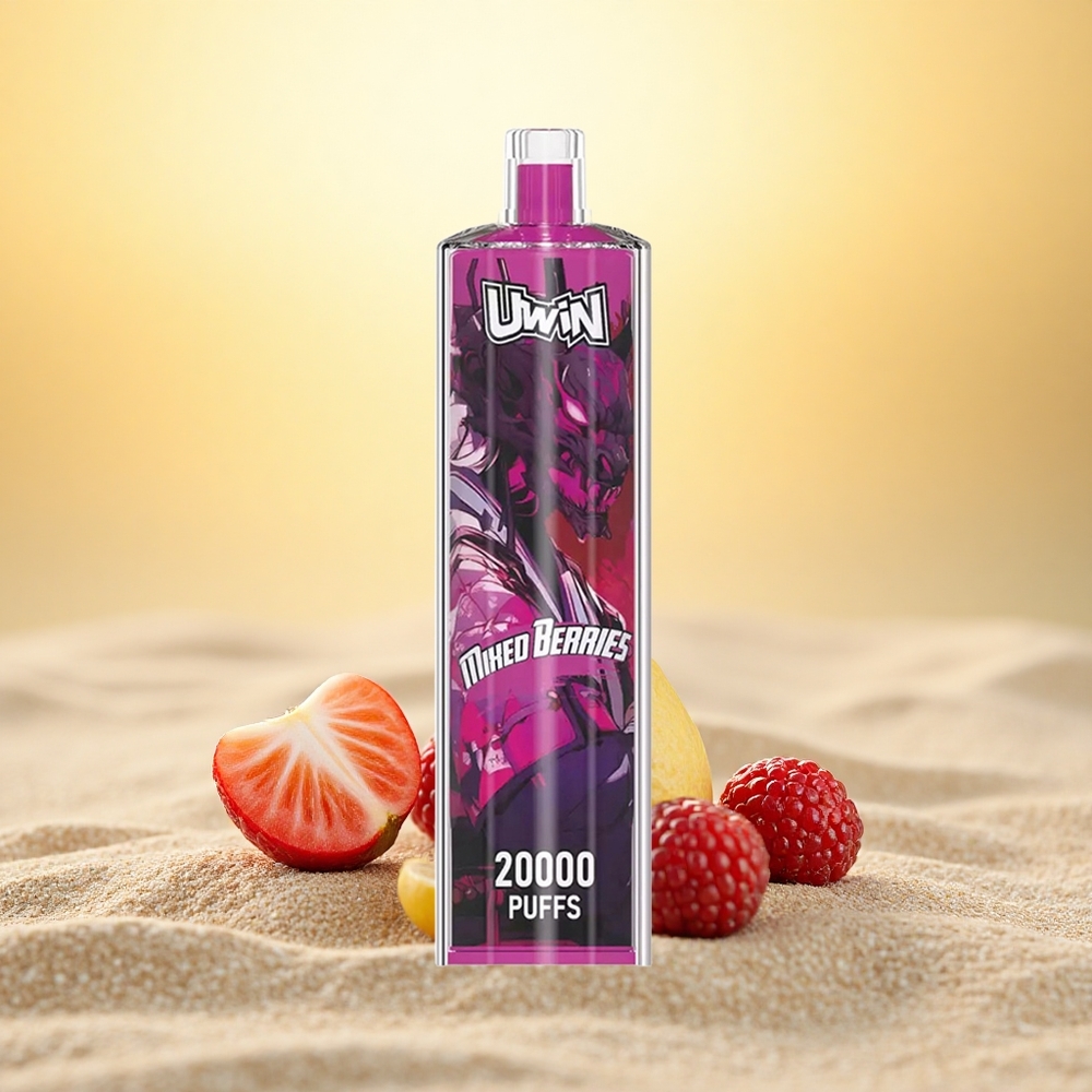 Uwin Shisha Hookah Crystal 20000 Puffs Mixed Bessen Mesh Coil Type-C 22ml