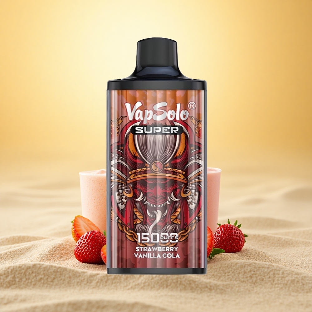 Vapsolo Super 15000 Puffs Aardbei Vanille Cola 40ml Type-C 850mAh