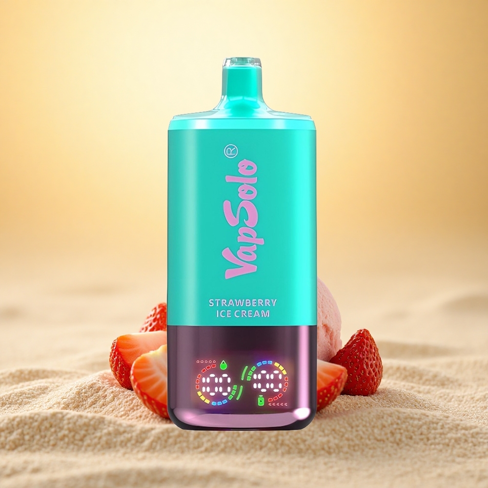 Vapsolo Triple 30000 Puffs Aardbeienijs Type-C 40ml 20/50mg