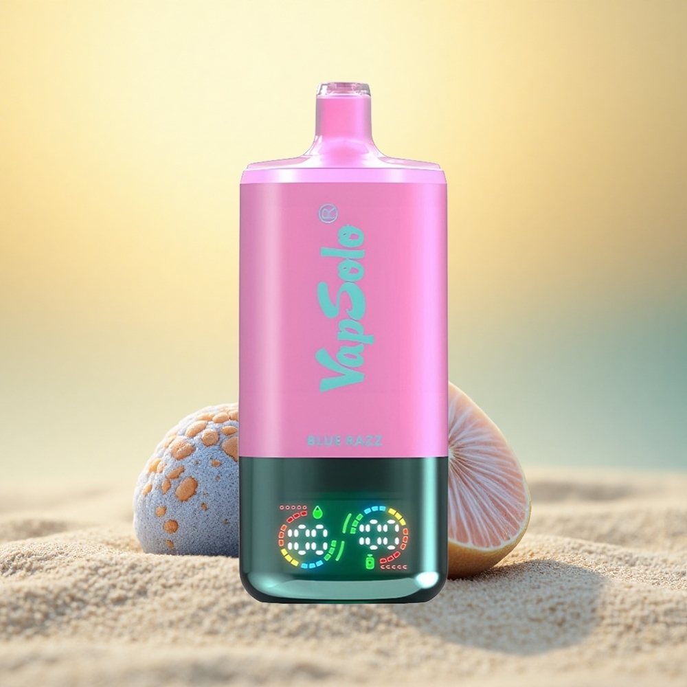 Vapsolo Triple 30000 Puffs Blauwe Razz Type-C 40ml 50mg