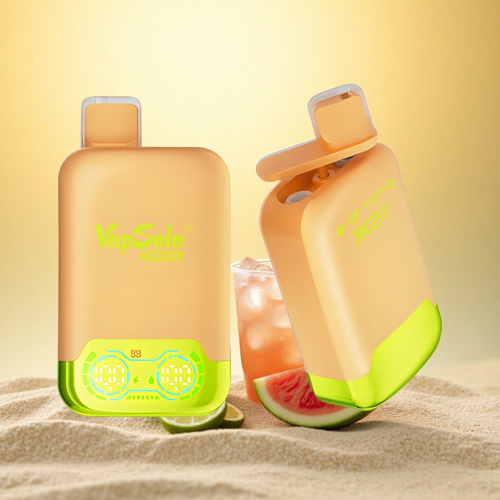 Vapsolo Twins 20000 Puffs Citroen Limoen & Watermeloen IJs met 40 ml en Type-C