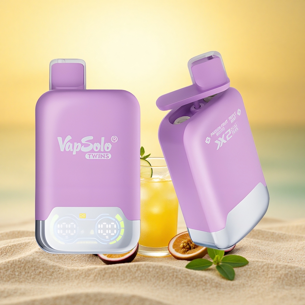 Vapsolo Twins 20000 Puffs Passievrucht Mojito & Drievoudige Munt - 40 ml - Type-C