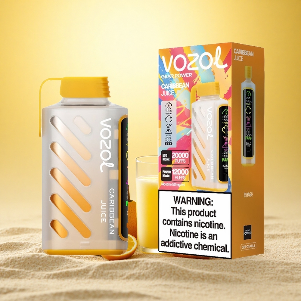 VOZOL Gear Power 20000 Puffs Caribbean Sap met Dual Mesh Coil en 20mL Vloeistof
