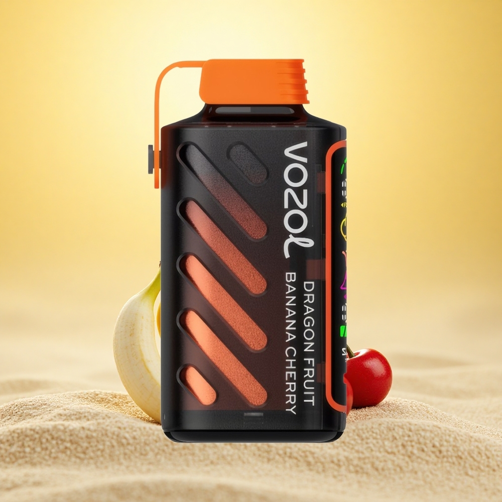 VOZOL Gear Power 20000 Puffs Drakenvrucht Banaan Kers Dual Mesh Coil Full Screen Display 20mL