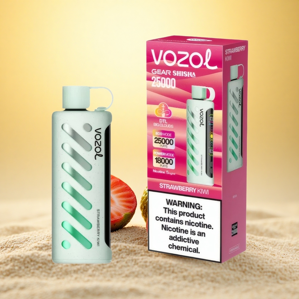 VOZOL Gear Shisha 25000 Puffs Aardbei Kiwi Dual Mesh 1000mAh