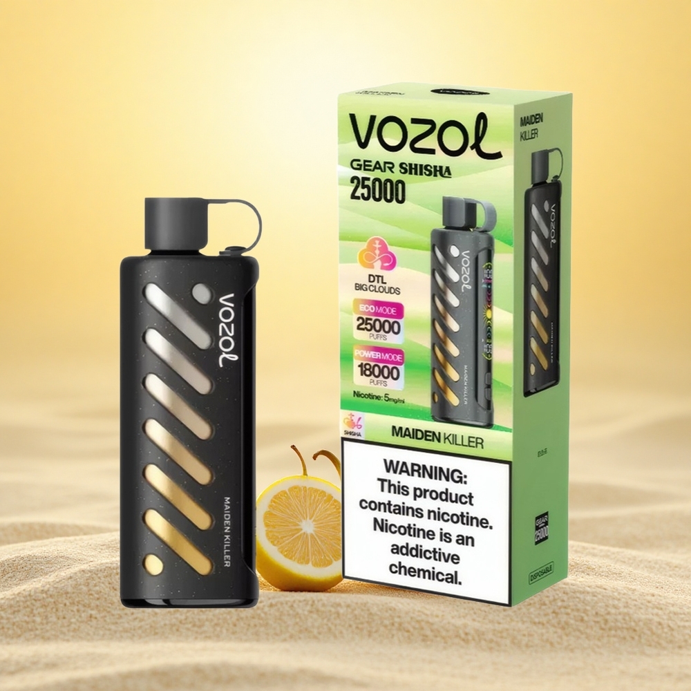 VOZOL Gear Shisha 25000 Puffs Dodelijke Dual Mesh Smaak 30 Tech 1000mAh