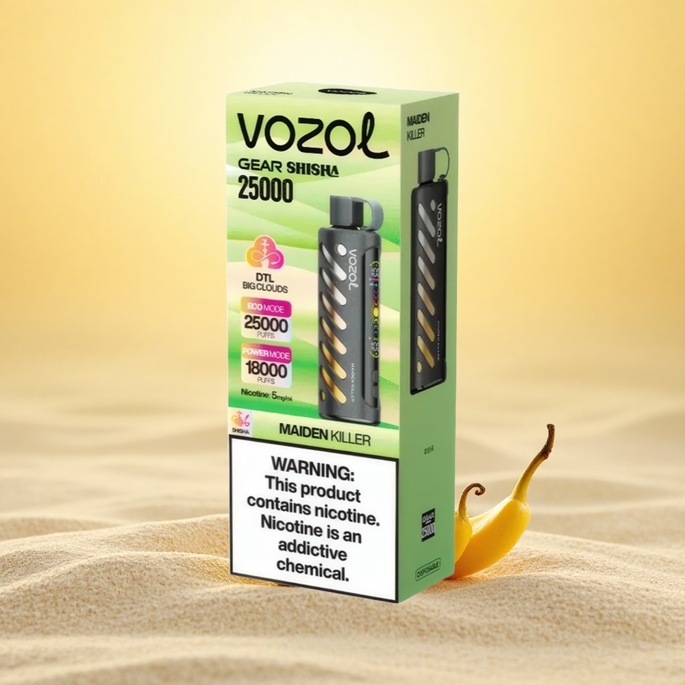 VOZOL Gear Shisha 25000 Puffs Dodelijke Dual Mesh Smaak 30 Tech 1000mAh