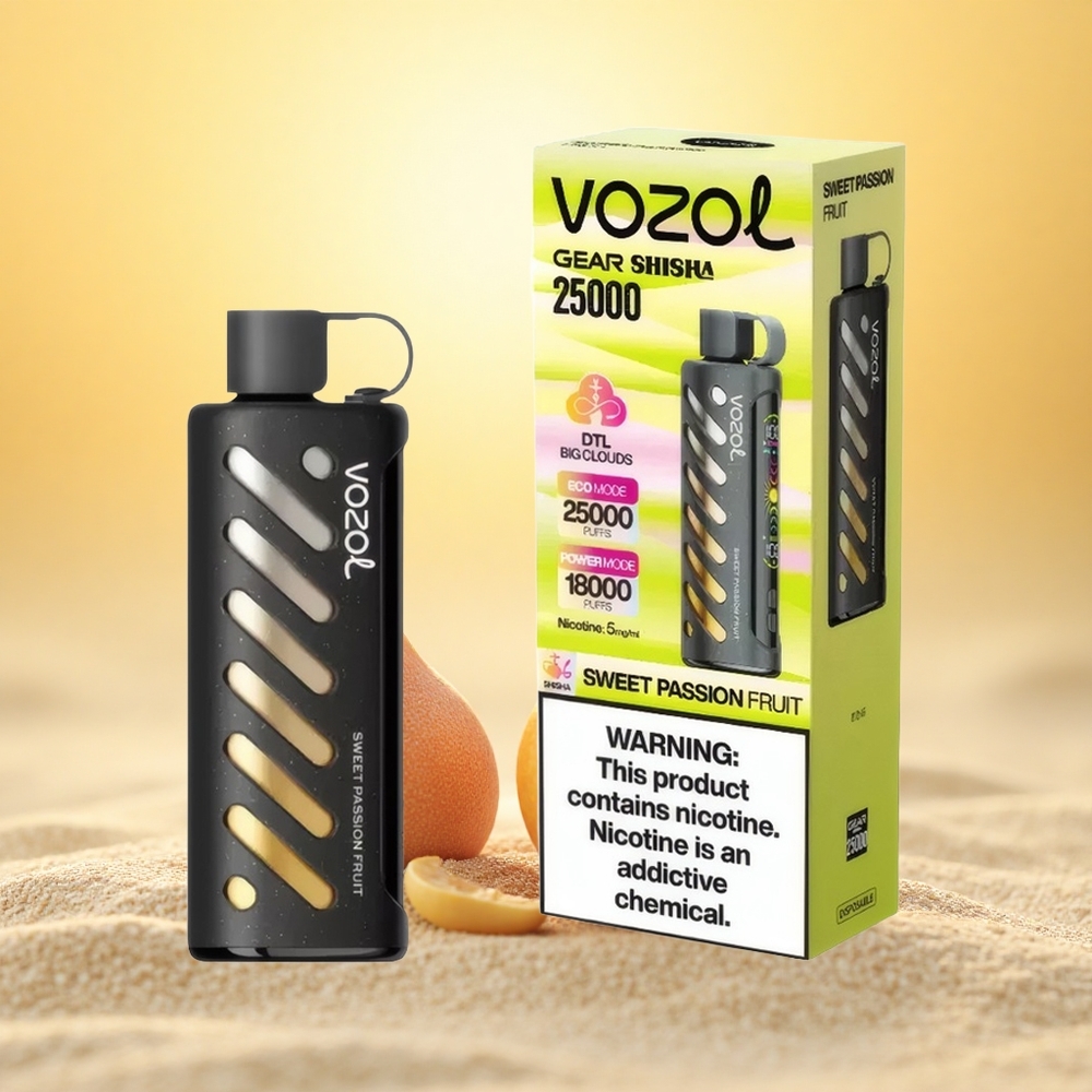 VOZOL Gear Shisha 25000 Puffs Zoete Passievrucht Dual Mesh 1000mAh