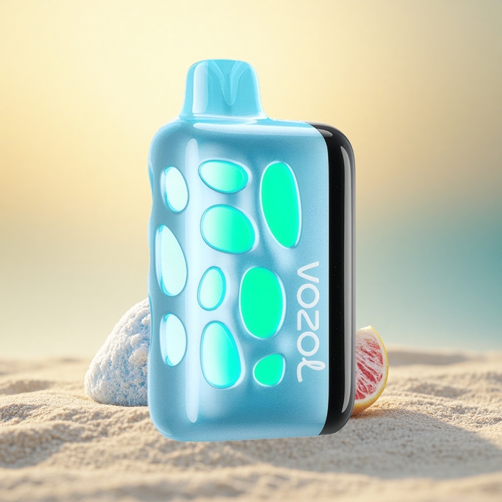 VOZOL RAVE 40000 Puffs Blauwe Framboos IJs met Beat-Synced Party Modus en Opladen in 20 Min
