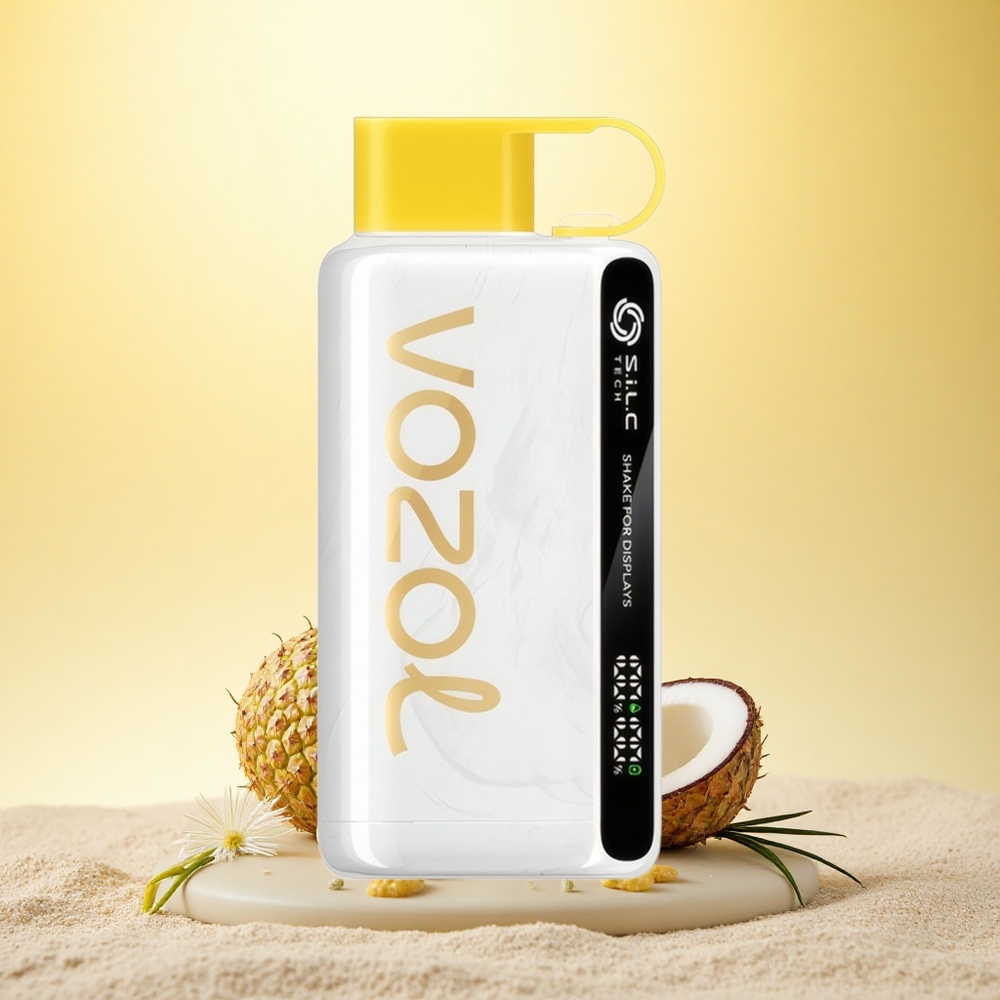 VOZOL STAR 9000/12000 Puffs Ananas Kokos IJs met Snelle Oplading en Mondstukbescherming