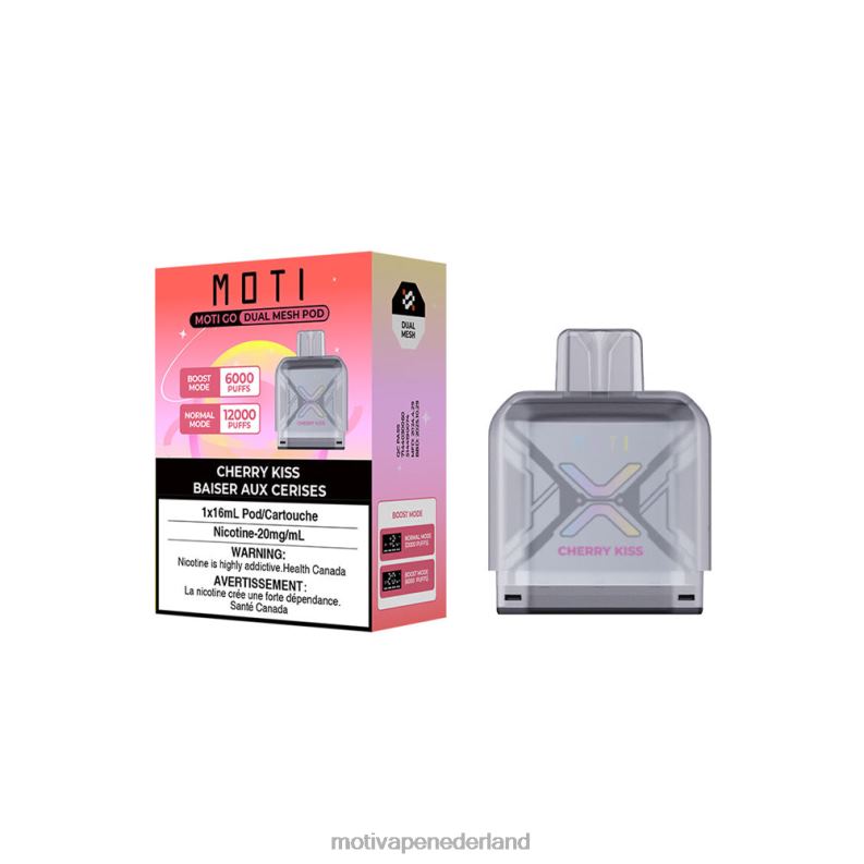 kersen kus - Moti vape near me - MOTI Go Pro wegwerpbare capsule 0L06N96