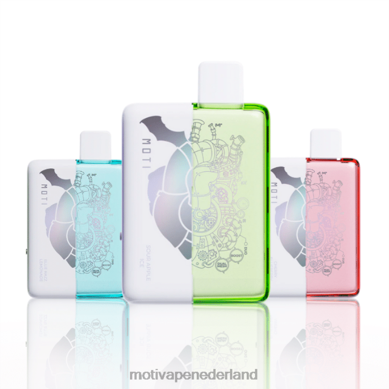 blauwe razz-limonade - Moti vape pods - MOTI Duo 9000 wegwerpvape (5%, 9000 trekjes) 0L06N64