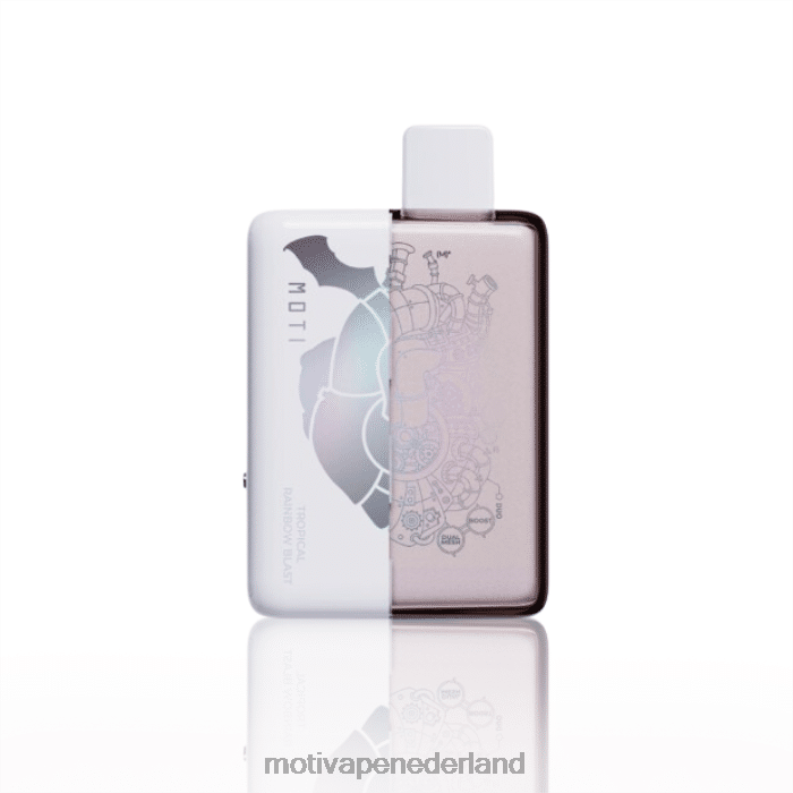 tropische regenboogexplosie - Moti vape Amsterdam - MOTI Duo 9000 wegwerpvape (5%, 9000 trekjes) 0L06N72