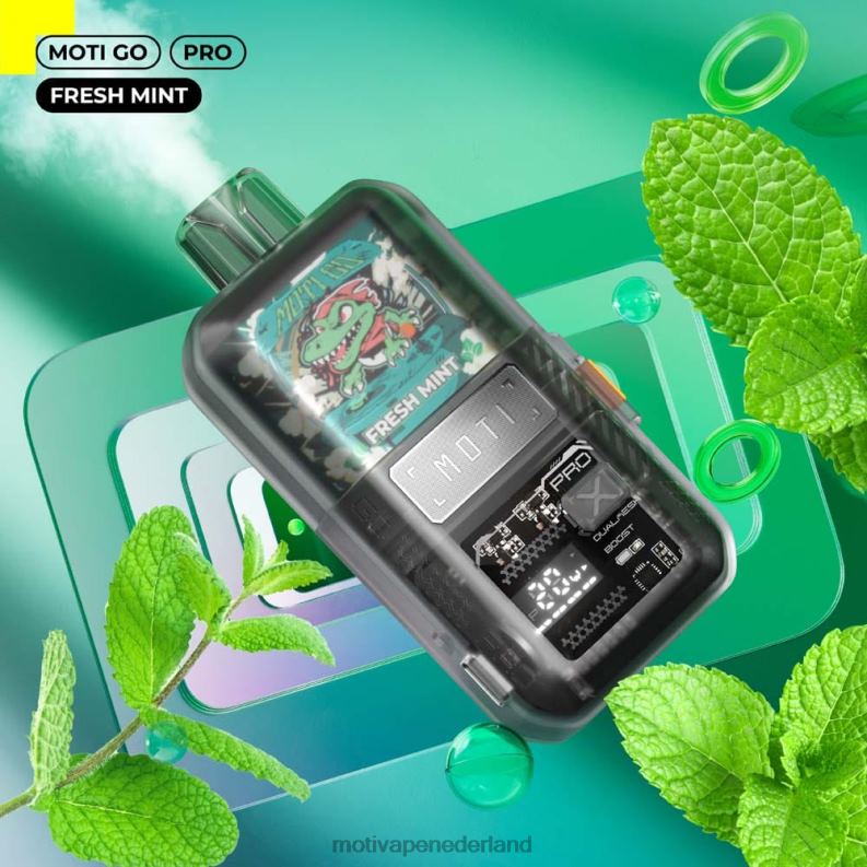 Frisse munt - Moti vape near me - MOTI Go Pro wegwerpdamp (5%, 12.000 trekjes) 0L06N16