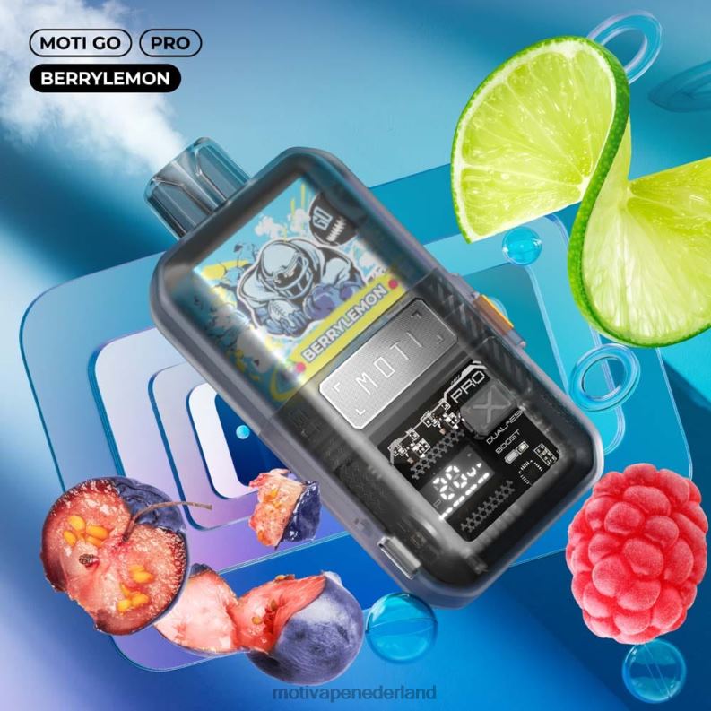 bescitroen - Moti vape Nederland - MOTI Go Pro wegwerpdamp (5%, 12.000 trekjes) 0L06N11