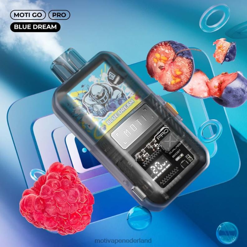 blauwe droom - Moti vape price - MOTI Go Pro wegwerpdamp (5%, 12.000 trekjes) 0L06N13