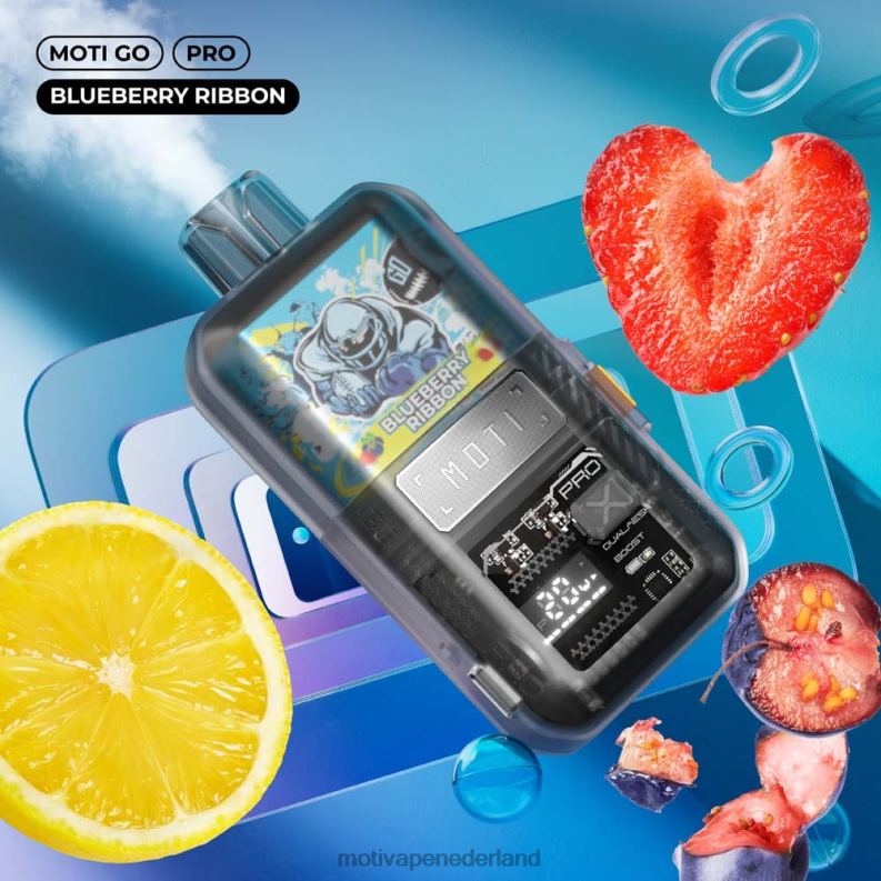 bosbessen lint - Moti vape pods - MOTI Go Pro wegwerpdamp (5%, 12.000 trekjes) 0L06N14