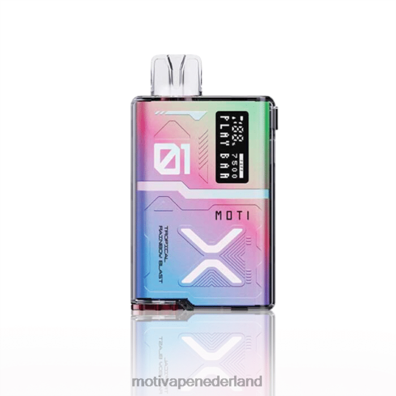 tropische regenboogexplosie - Moti vape pods - MOTI Play Bar 7500 wegwerpvape (5%, 7500 trekjes) 0L06N54