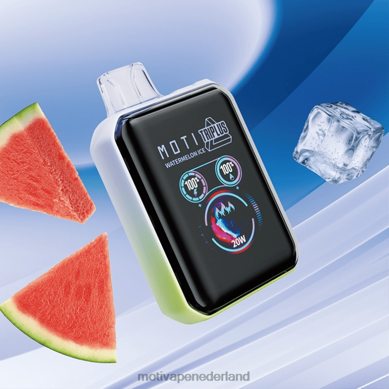 watermeloen ijs - Moti vape disposable Nederland - MOTI Triplus 20k wegwerpvape (5%, 20.000 trekjes) 0L06N10