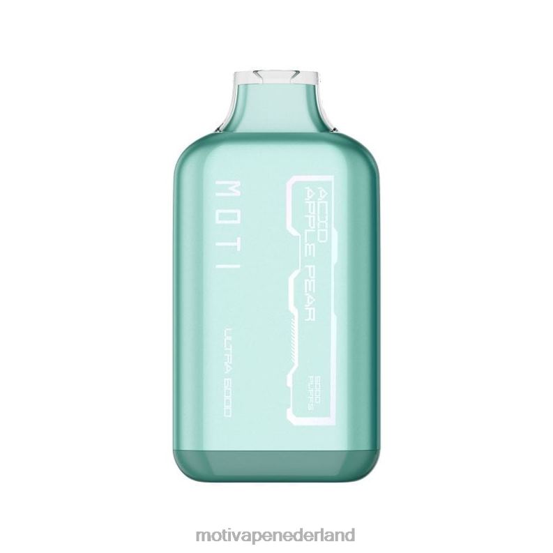groene appel-peer - Moti vape Amsterdam - MOTI Ultra wegwerpvape (5%, 6000 trekjes) 0L06N32