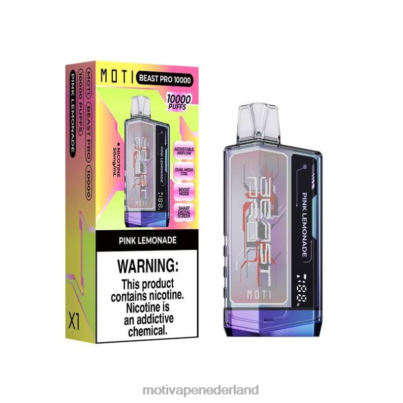blauw razz-ijs - Moti vape disposable Nederland - MOTI Beast Pro wegwerpdamp (5%, 10.000 trekjes) 0L06N40