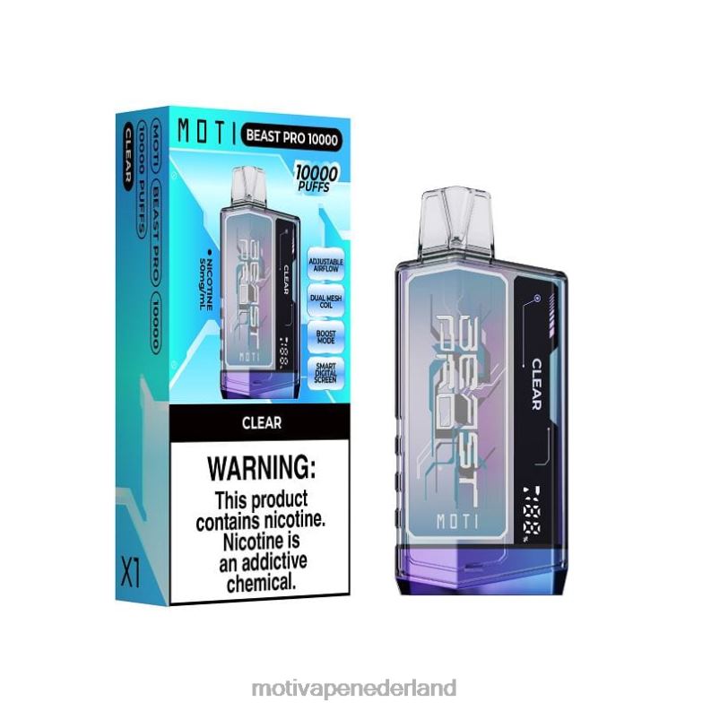 duidelijk - Moti vape Nederland - MOTI Beast Pro wegwerpdamp (5%, 10.000 trekjes) 0L06N41