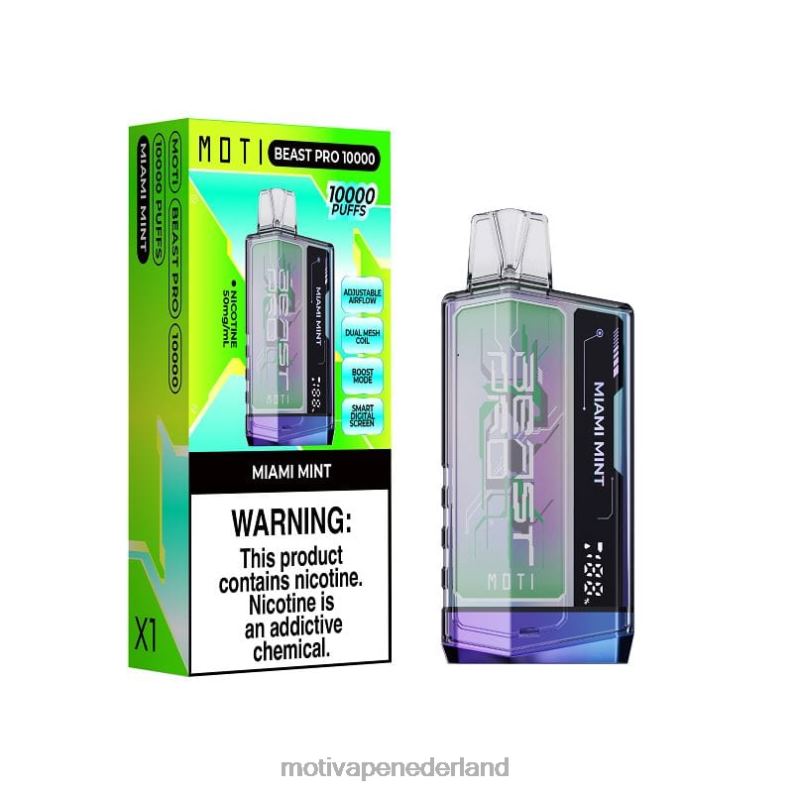 miami munt - Moti vape for sale - MOTI Beast Pro wegwerpdamp (5%, 10.000 trekjes) 0L06N48