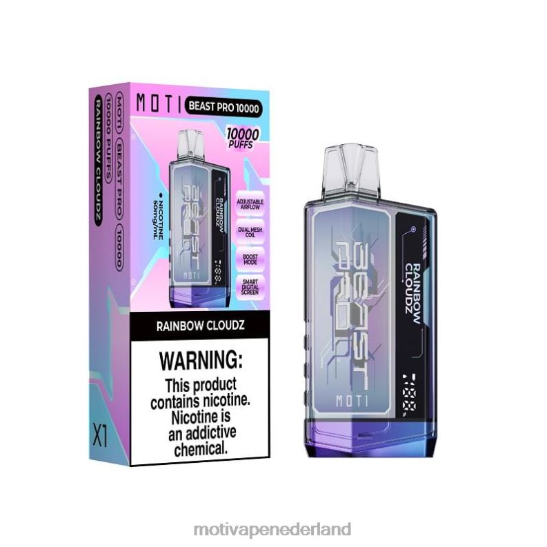 regenboogwolkz - Moti vape amazon - MOTI Beast Pro wegwerpdamp (5%, 10.000 trekjes) 0L06N49